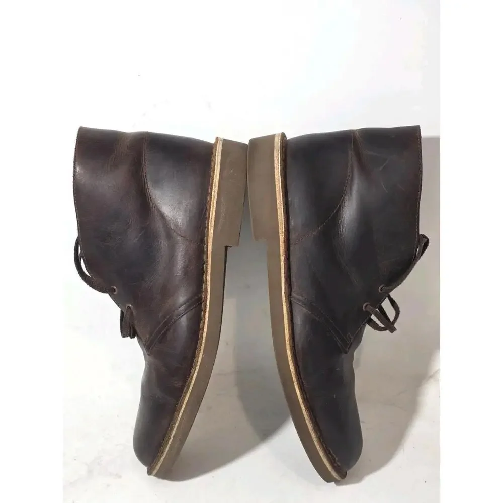 Clarks desert busacre boots chukka shoes oiled leather chuka 11 W